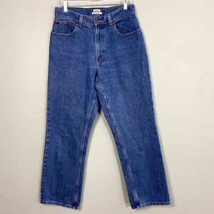 LL Bean Classic Fit Jeans High Rise Straight Leg 100% Cotton Womens 10 Blue